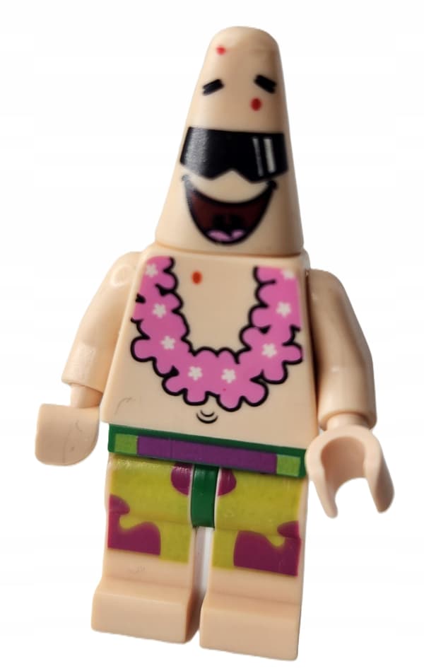 LEGO SpongeBob SquarePants figure bob037 Patrick – Pink Lei /