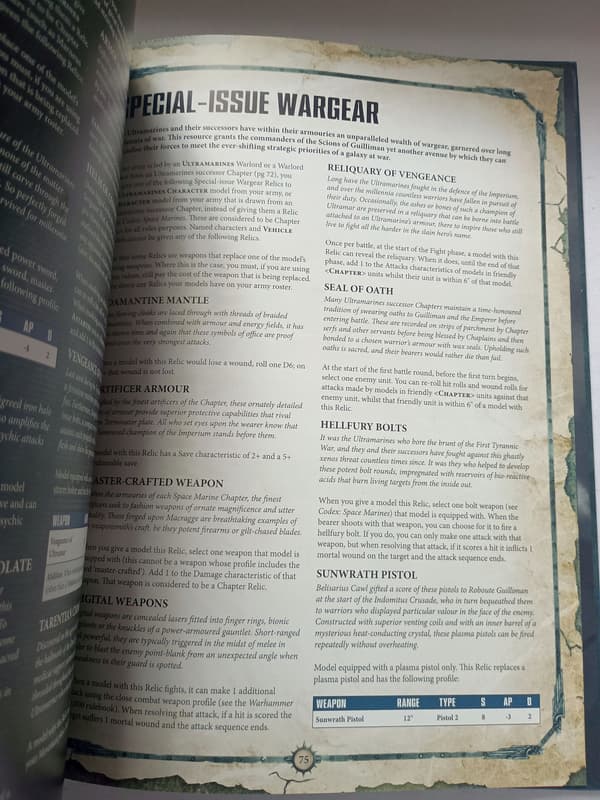 Codex Supplement: Ultramarines – 8th Edition