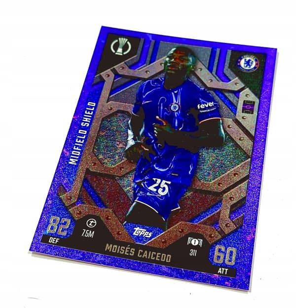 MATCH ATTAX EXTRA 2024/25 CARD. 311 MOISES CAICEDO / MIDFIELD SHIELD (P)