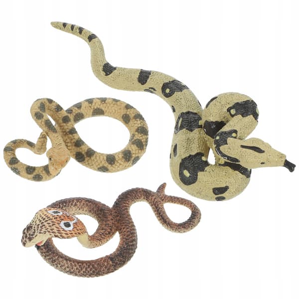 3 FUN SNAKE FIGURINES – REALISTIC GADGETS