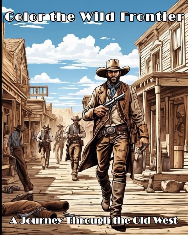 Colour the Wild Frontier: A Journey Through the Old West
