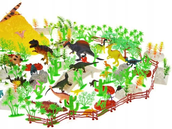 DINOSAUR FIGURES PARK 160-piece DINOSAUR SET