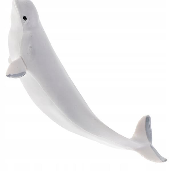 GREY SIMULATED WHITE WHALE FIGURINE FOR DECORATION