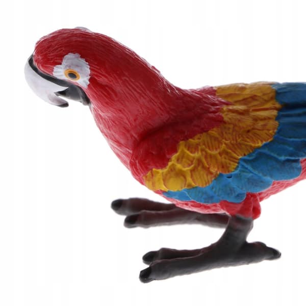 Animal Model Simulation, Toy Figure, Figurine, Home Decor, Red Parrot