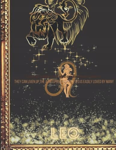 Zodiac Notebook: Leo Notebook 8.5 x 11 inches – 110 lined pages || Black