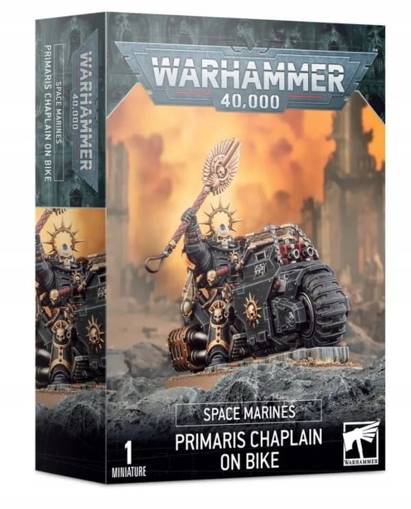 Primaris Space Marine Chaplain on a Bike