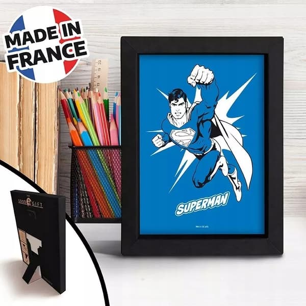 DC Comics. Framed print, 15x20 cm, Superman.