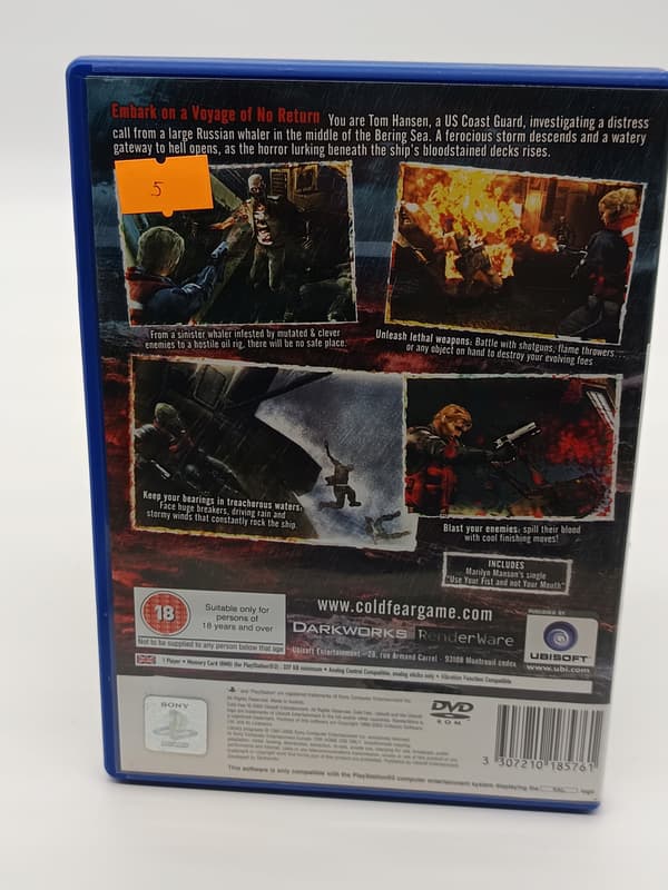 Cold Fear for PlayStation 2 (PS2) – boxed version