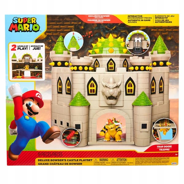 Bowser’s Castle Play Set with Deluxe Mario Bros Figures