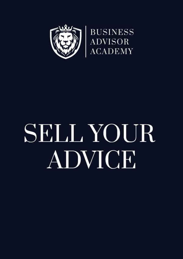 Watts, Amanda C. Sell Your Advice: The Complete Workbook
