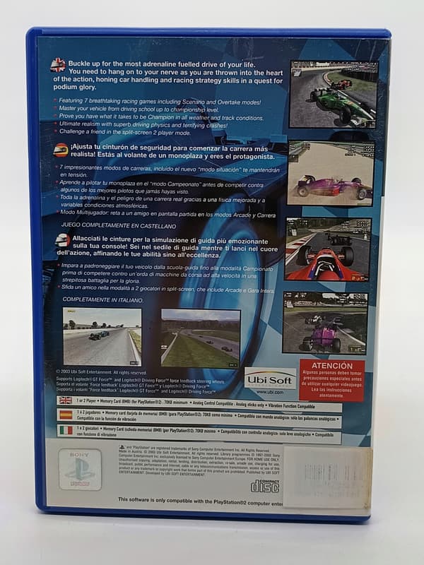 RS3 RACING SIMULATION 3 game for Sony PlayStation 2 (PS2)