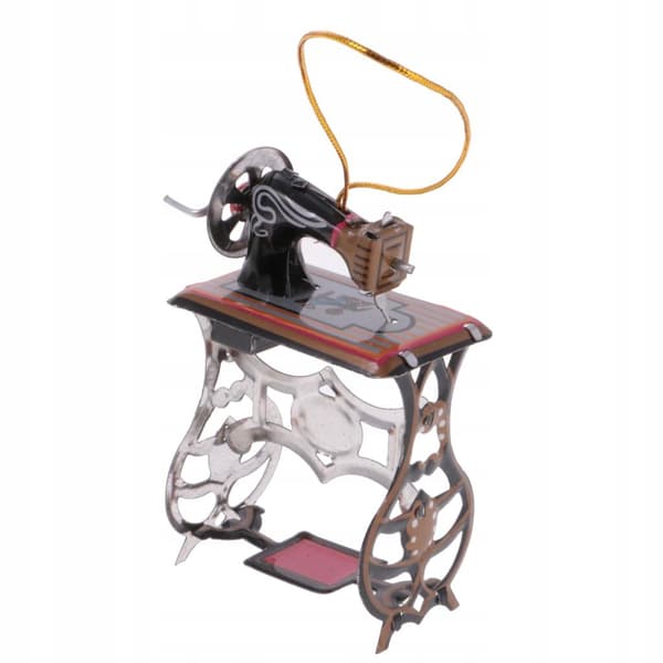 Mini sewing machine Model tin toy Collectables Hanging decoration