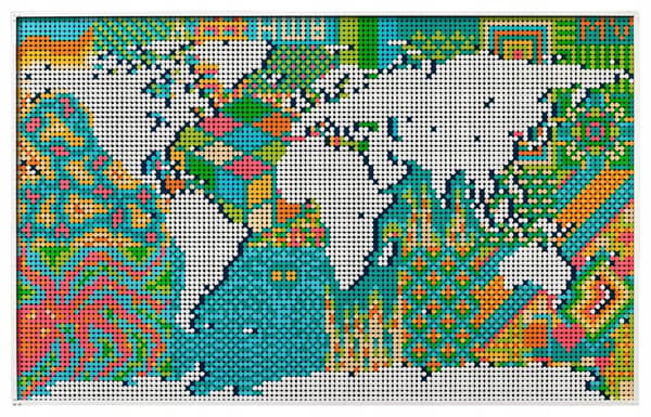 LEGO ART 31203 WORLD MAP