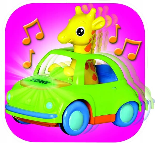 TOMY GIRAFFE IN A CAR T72201