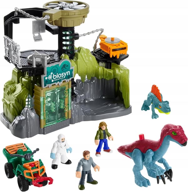 DINOSAUR LABOURATORY: FIGURINES WITH A VEHICLE FOR ACTION – AGES 3–8