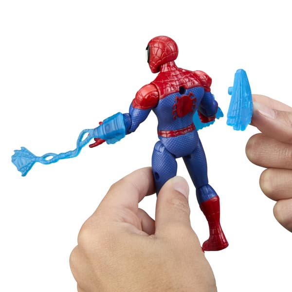 Marvel ActionVerse Spider-Man Figurine, 11.4 cm, with Accessories, for Children