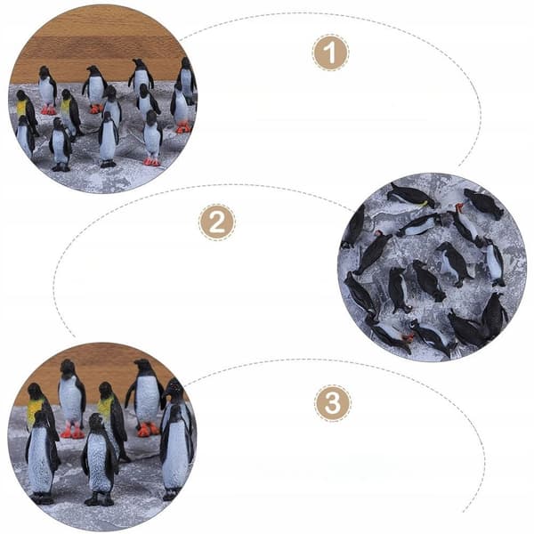 32 CREATIVE PENGUIN FIGURINES MADE FROM HIGH-QUALITY PVC