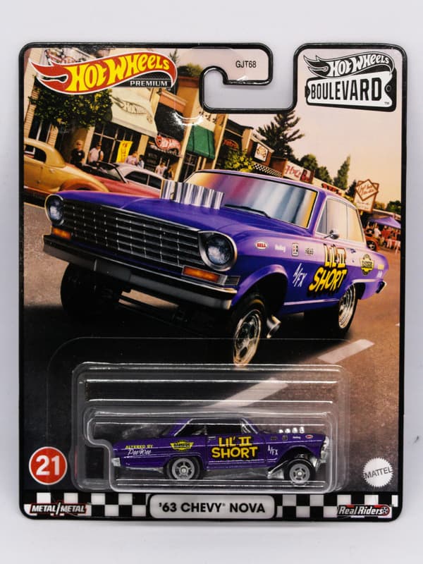 Hot Wheels Premium Boulevard '63 Chevy Nova - GRL99