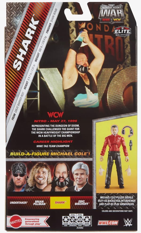 MATTEL WWE Elite Shark Figure