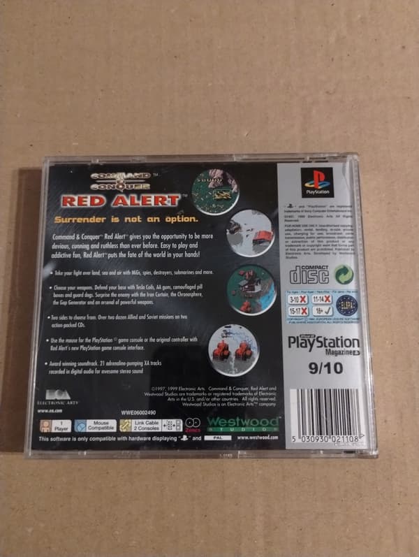 Command & Conquer: Red Alert PSX Allies CD game