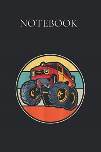 Notebook: Retro Monster Trucks – Printed in America Notebook / Journal / Planner
