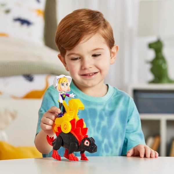 SPIDEY SET: DINO SPIN dinosaur figure + GHOST SPIDER by Hasbro G0125