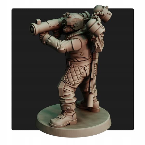 Airborn Team x5 Red Pilgrim Miniatures 28 mm