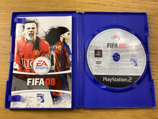 FIFA 08 – perfect condition, complete, first-run PS2 disc