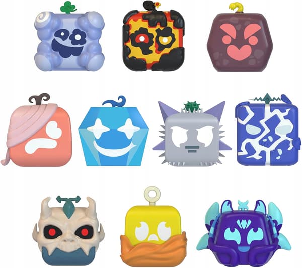 4x PhatMojo Roblox Blox Fruits Mystery DLC code figurine