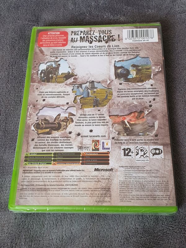 XBOX ARMED AND DANGEROUS – NEW X-BOX CLASSIC GAME CASE