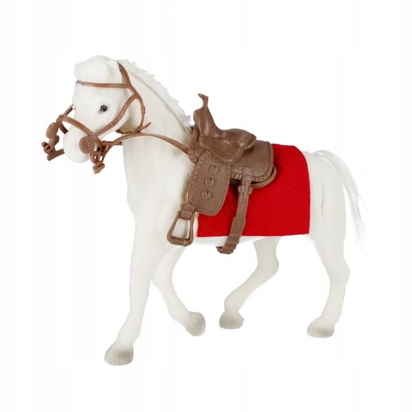 Flock-printed horse with accessories – MEGA CREATIVE 526121