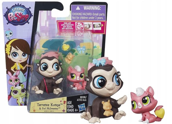 LITTLEST PET SHOP PETS WITH ACCESSORIES LPS TERRENCE KONGA B0100
