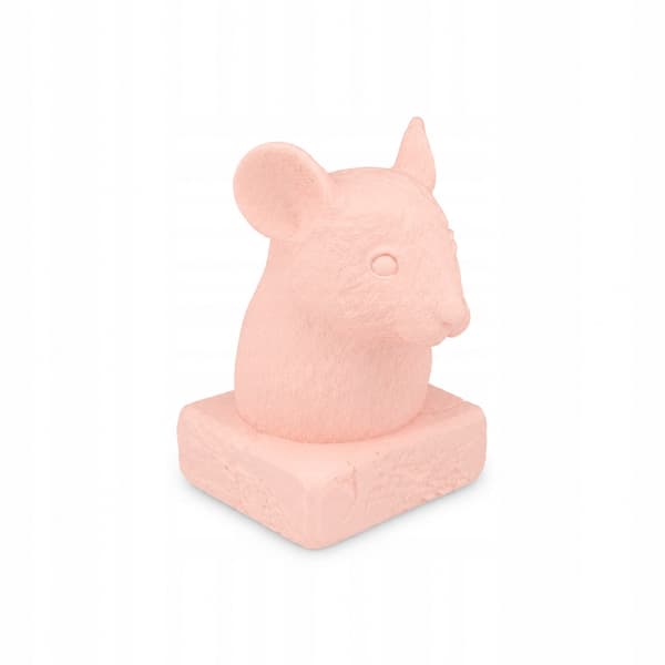 Mouse Bust Figurine – Decorative Item on a Square Base – Available in a Wide Range of Colours