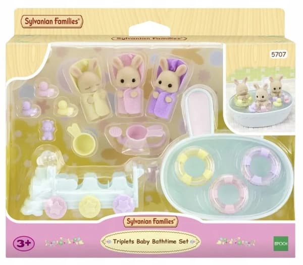 Sylvanian Families – The Triplets’ Bath Time