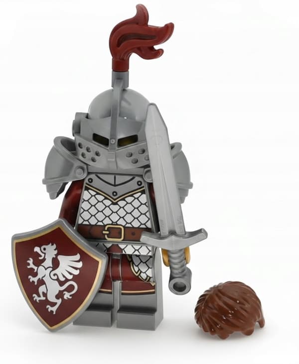 LEGO Gryffin Knight – Castle Gryffin: shield, sword, castle