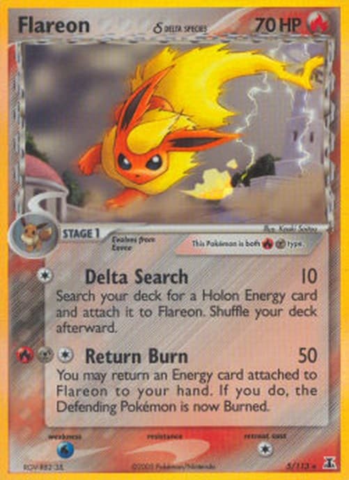 Pokemon Flareon δ Delta Species