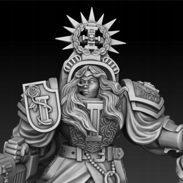 Heavy Armour Inquisition Champion – Proxy Model for D&D and GURPS