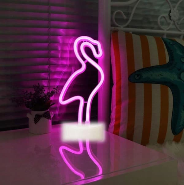 NEON FLAMING USB/BATTERY-POWERED LED LAMP – A GREAT GIFT