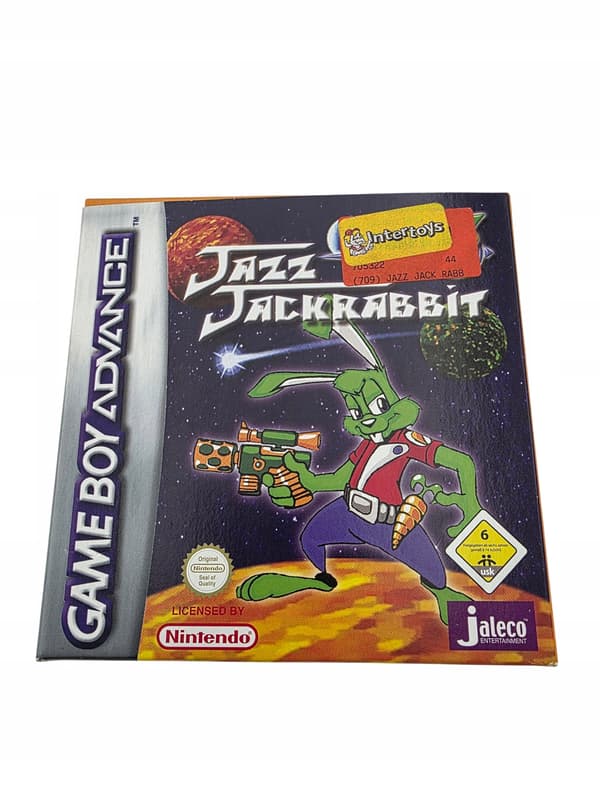 GAME BOY ADVANCE JAZZ JACKRABBIT ORIGINAL CARTON BOX