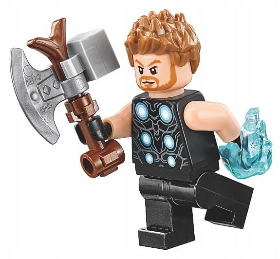 Lego Avengers @@@ THOR + WEAPONS @@@ figure from set 76102