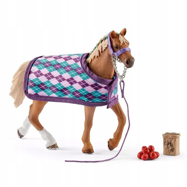 Schleich 42360 Thoroughbred Horse with Saddlecloth