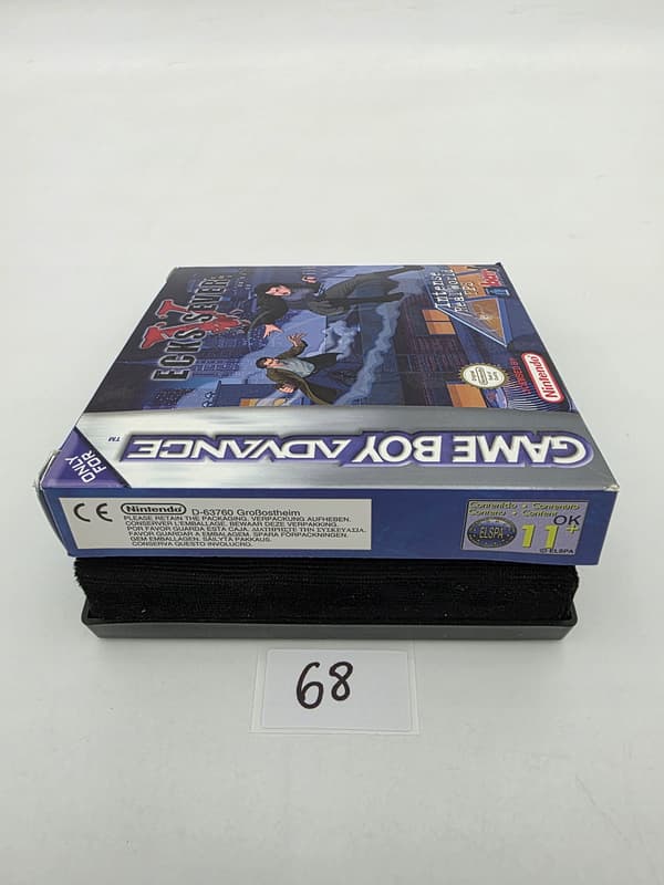 GAME BOY ADVANCE ECKS VS SEVER ORIGINAL CARDBOARD BOX
