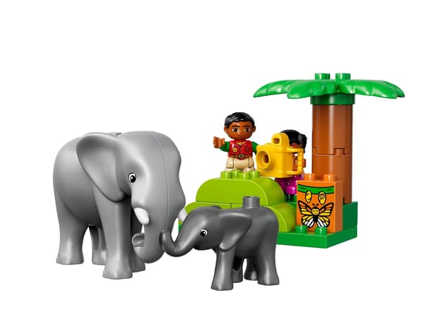 LEGO Duplo 10804 Jungle – Tropical Forest – elephant, tiger, monkey, crocodile