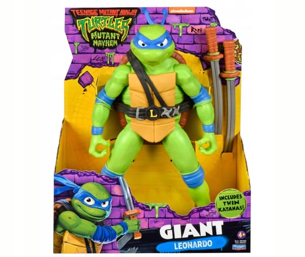NINJA TURTLE FIGURES: GIANT LEONARDO 30cm