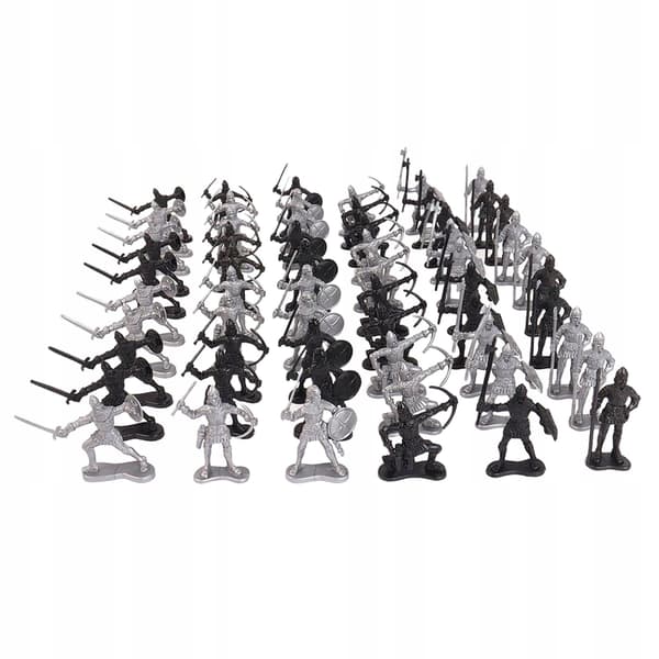 Medieval Figures – Children’s Toys – Static Model Figures – Set of 60