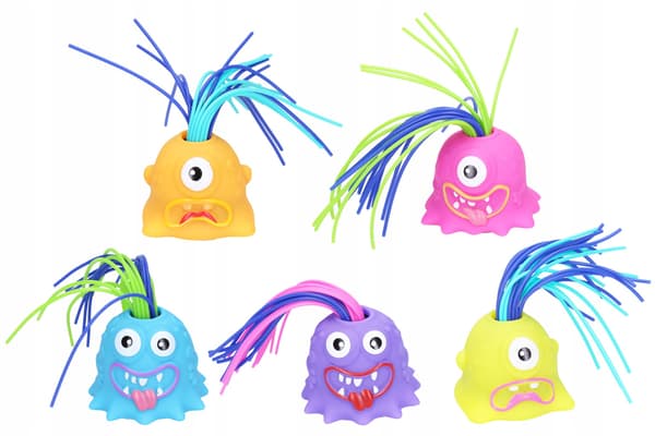 Little monsters with stretch effects, 7 cm, set of 12