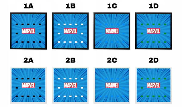 Personalised LEGO Minifigure Display Frame 71031 Marvel