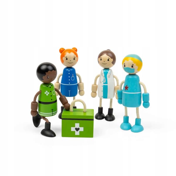 Tidlo Wooden Figures: Doctors