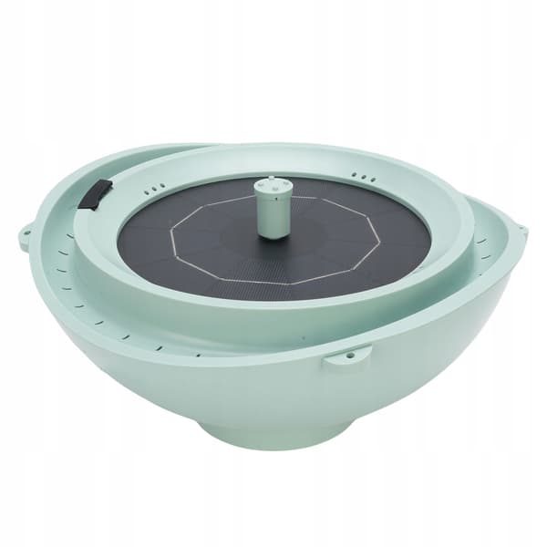 Solar bird bath. Capacity: 2 litres. Live water circulation: 9C