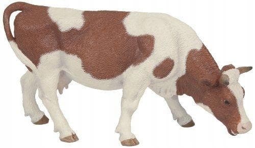 PAPO SIMMENTAL COW FIGURINE GRAZING